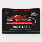 プロのトラック牽引サービス 横断幕 (横)