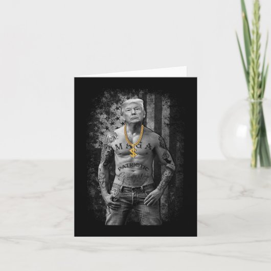 プロのトランプ愛国的暴力団 – アンチ自由主義の – リパブリック カード (正面)