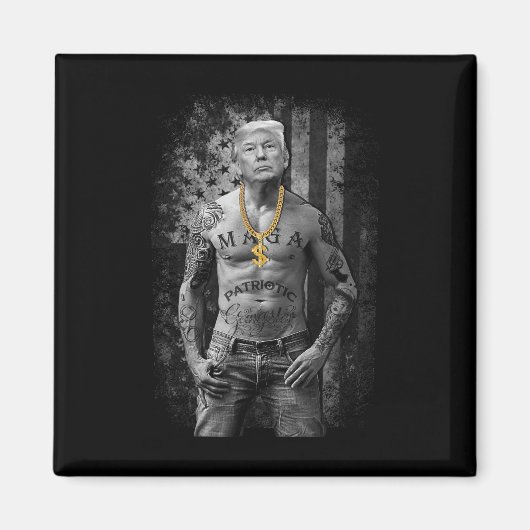 プロのトランプ愛国的暴力団 – アンチ自由主義の – リパブリック マグネット (正面)