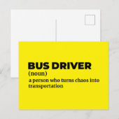 プロのバス運転手の意味 ポストカード (正面/裏面)