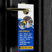 プロのプレッシャー洗浄 & パワー洗浄 ドアノブサイン