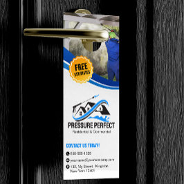 プロのプレッシャー洗浄 & パワー洗浄 ドアノブサイン