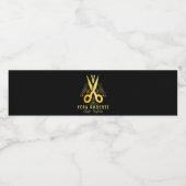 プロのヘアスタイリストゴールドシザー&ビューティー ペットボトルラベル (シングルラベル)