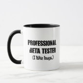 プロのベータテスター (バグ歓迎) マグカップ (左)