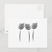 プロのマスターガーデナー フローラル ファッション ロゴ ポストカード (正面/裏面)