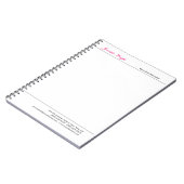 プロのミニマリスト　プレーンでエレガントなカリグラフィー ノートブック (左側)