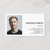プロの不動産エージェント 写真 名刺 (正面)
