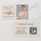 プロの不動産プロモーション用不動産ロゴ 名刺 (正面/裏面)