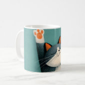 プロの仮眠名人、寝るのが趣味の猫 コーヒーマグカップ (正面左)