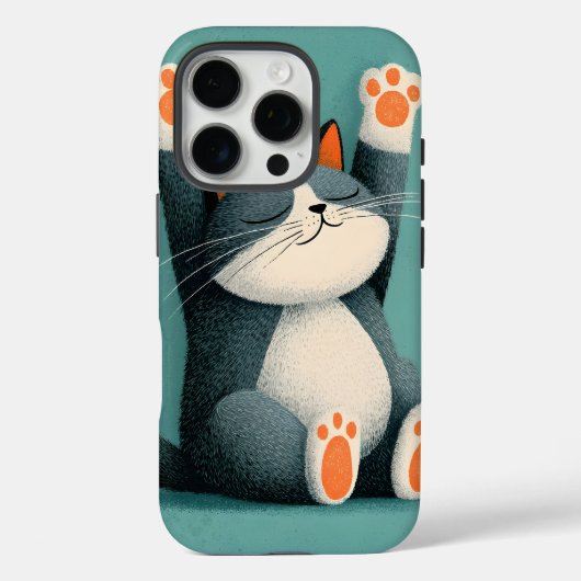 プロの仮眠名人 面白い寝猫 Case-Mate iPhoneケース (裏面)