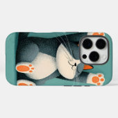 プロの仮眠名人 面白い寝猫 Case-Mate iPhoneケース (裏面 (横))