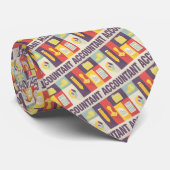 プロの会計士 アイコン 小さなデザイン ネクタイ (ロール)