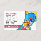 プロの住宅塗装業者契約写真 名刺 (裏面)