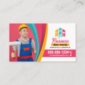 プロの住宅塗装業者契約写真 名刺 (正面)