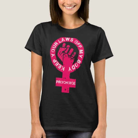 プロの保選択私の体フェミニストSymから Tシャツ (正面)