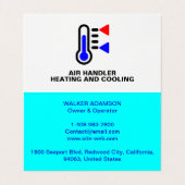 プロの修理・空調設備 HVAC 名刺 (内部フラット)