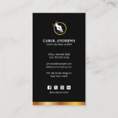 プロの公証人ローン署名エージェントコンサルタント 名刺 (裏面)