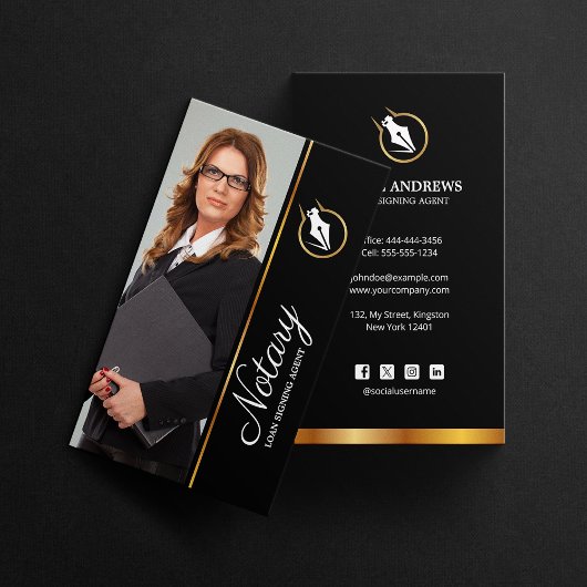 プロの公証人ローン署名エージェントコンサルタント 名刺