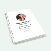 プロの写真事業QRコード青 ノートブック