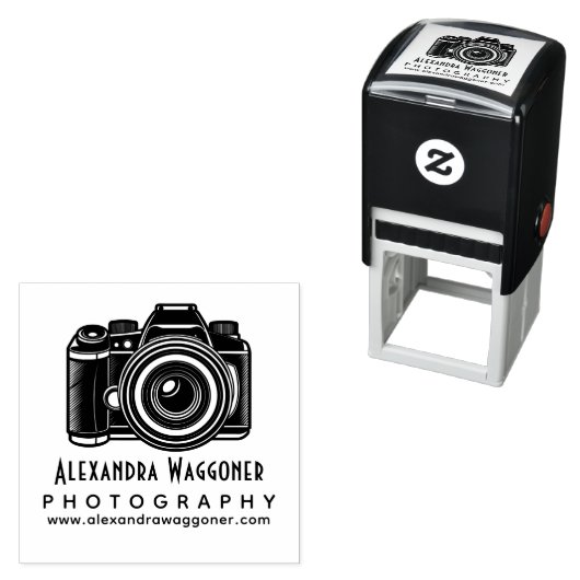プロの写真家 カメラ #7 ビジネス ロゴ セルフインキングスタンプ (インサイチュ)
