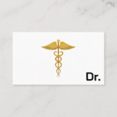 プロの医療医師名刺 名刺 (裏面)