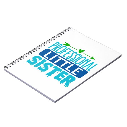 プロの妹 青いペンキのしずく ノートブック (左側)