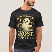 プロの幽霊ハンター ハロウィン グラフィック Tシャツ (正面)