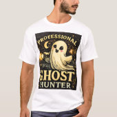 プロの幽霊ハンター ハロウィン グラフィック Tシャツ (正面)