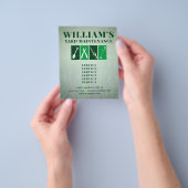 プロの庭メンテナンス道具 チラシ (手)