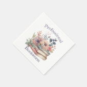 プロの本の虫、本の愛好家、読書会 スタンダードカクテルナプキン (角)