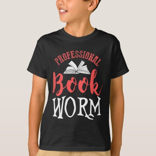 プロの本の虫 Tシャツ (正面)
