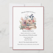 プロの本虫、本のクラブ 招待状 (正面)