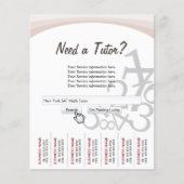 プロの検索バー数学家庭教師のチラシ チラシ (正面)