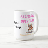 プロの深慮人 共感できる猫のユーモア コーヒーマグカップ (正面右)