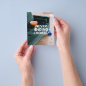 プロの清掃サービスパンフレット チラシ (手)