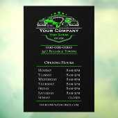 プロの牽引会社、営業時間 ウィンドウサイン (シート3)