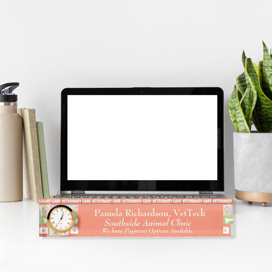 プロの獣医•カスタム デスクネームプレート