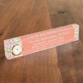 プロの獣医•カスタム デスクネームプレート (側面)