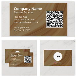プロの画家QRコード 名刺