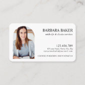 プロの白人助産師 ドゥーラ フォト アーカイブ 名刺 (正面)