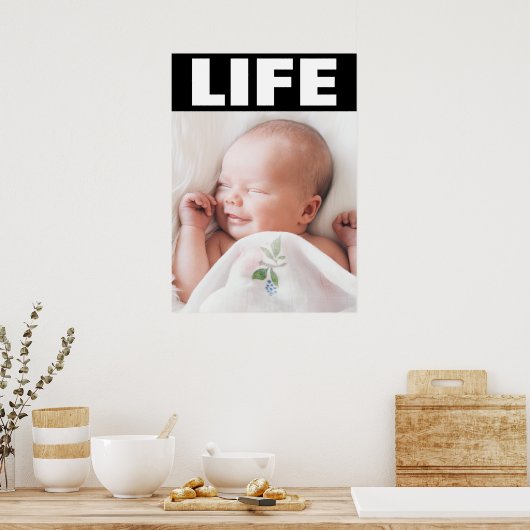 プロの笑顔のベビーを生きる権利 ポスター (キッチン)