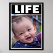 プロの笑顔アジアベビー乳児生活 ポスター (正面)