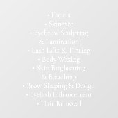 プロの美容サロンサービス スキンケア ウィンドウサイン (シート)