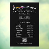 プロの自動車ボディペイントショップ 自動車営業時間 ウィンドウサイン (シート3)