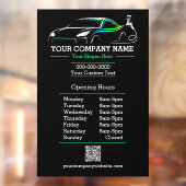 プロの自動車ボディペイントショップ 自動車営業時間 ウィンドウサイン (シート2)