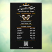 プロの自動車修理、営業時間 ウィンドウサイン (シート3)