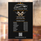 プロの自動車修理、営業時間 ウィンドウサイン (シート2)