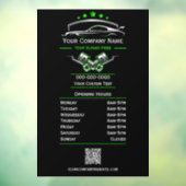 プロの自動車修理、営業時間 ウィンドウサイン (シート3)