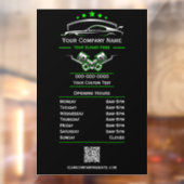 プロの自動車修理、営業時間 ウィンドウサイン (シート2)