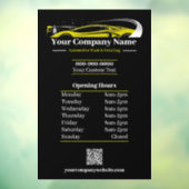 プロの自動車洗車会社営業時間 ウィンドウサイン (シート3)